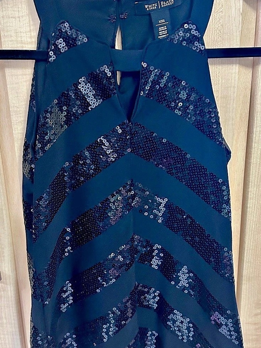 Sequin Chevron Sleeveless Tank Blouse